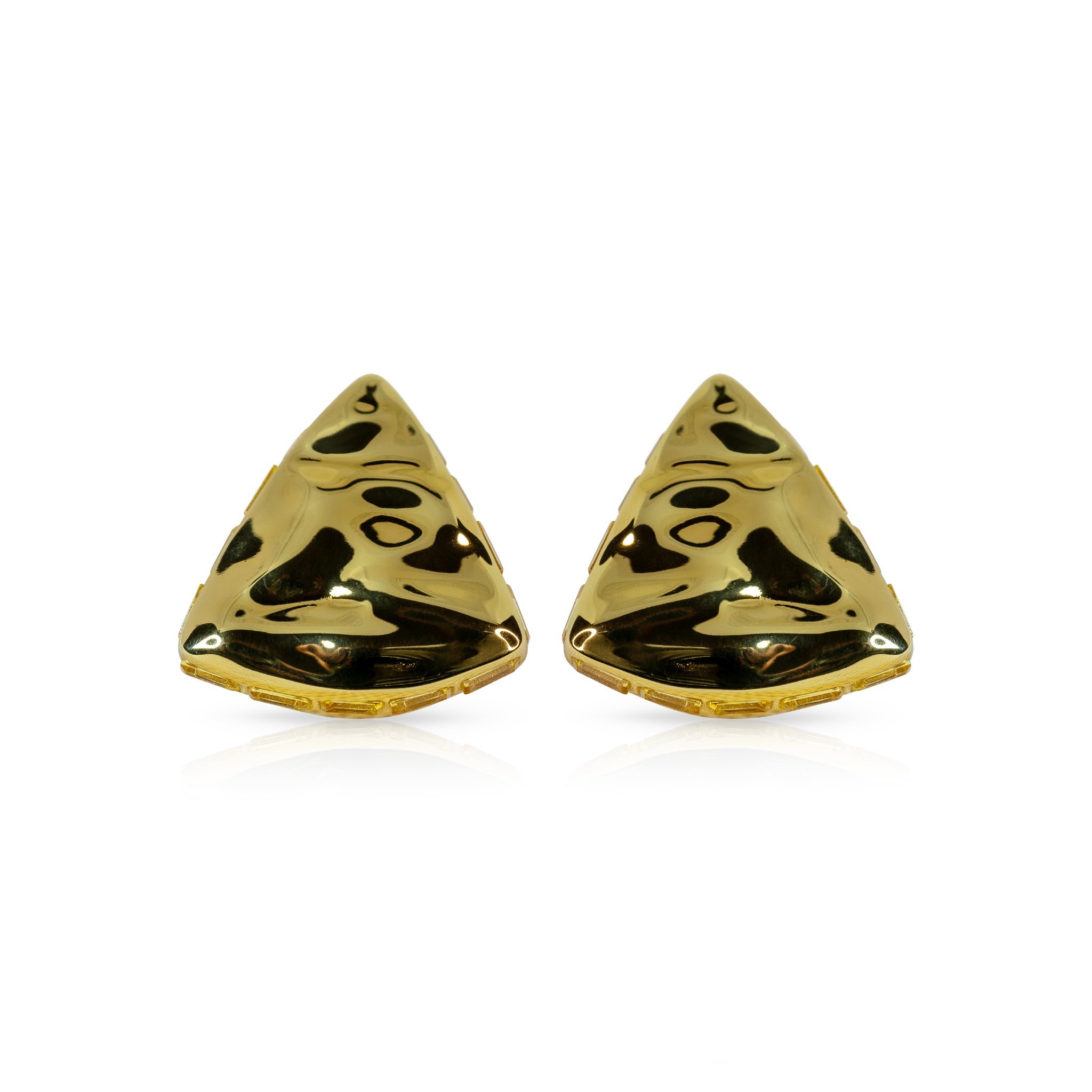 Capri Oceanstone Triangle Earrings